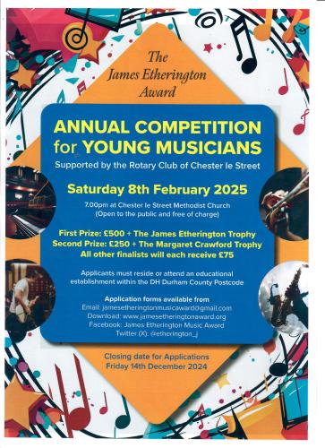 The James Etherington Award - Annual Competition for Young Musicians